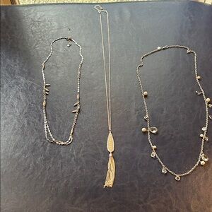 Bundle of Elegant Silver Necklaces